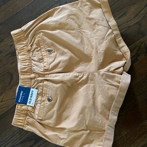 Old Navy light yellow/tan Elastic Shorts